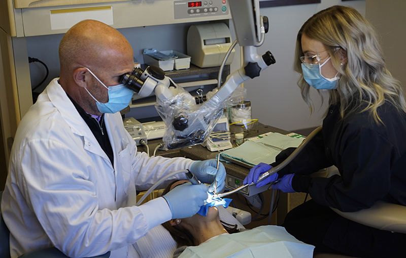 Dr Deal Treating a Patient